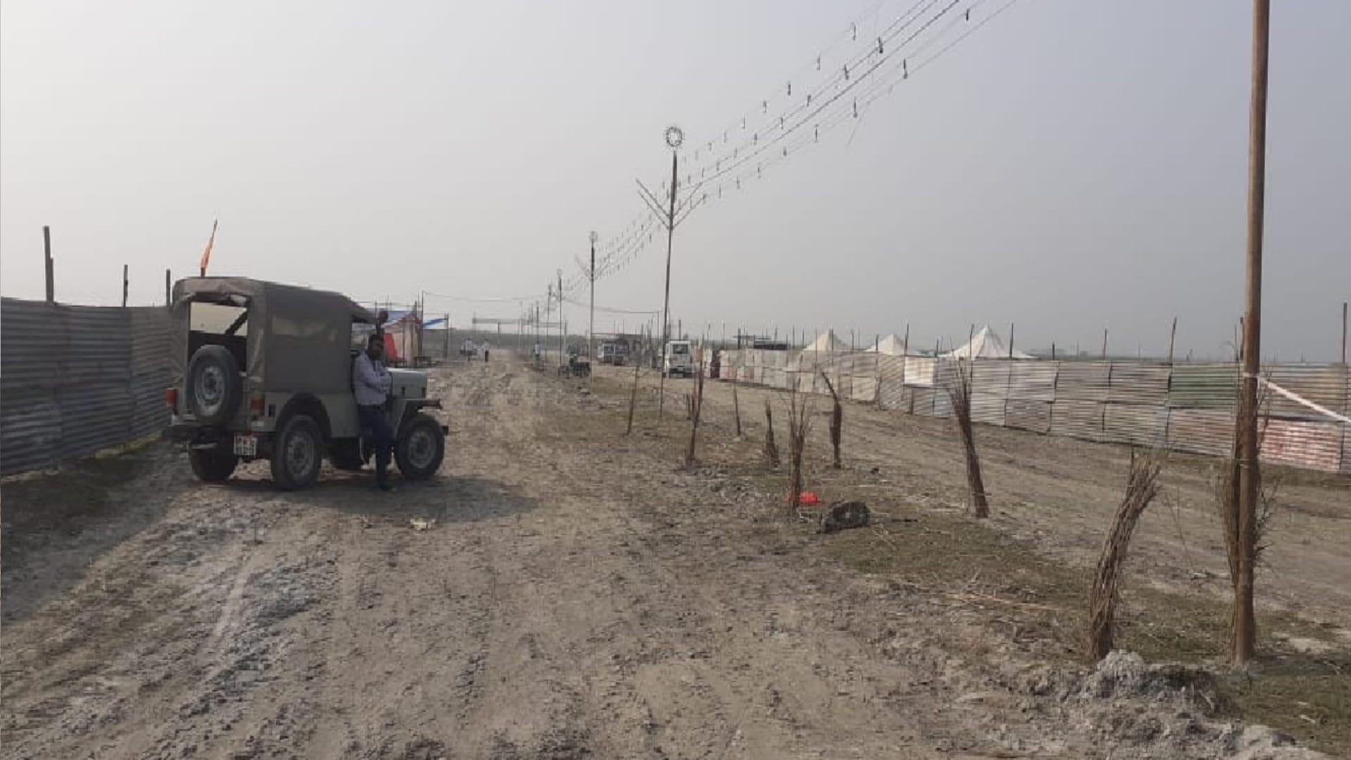 Ganga snan Fair preparations begin watch towers built for security inaugurated on five  see photos