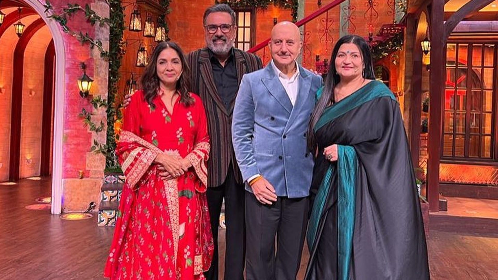 Anupam Kher troll on Social media Actor reached to promote his film Uunchai in The Kapil Sharma Show