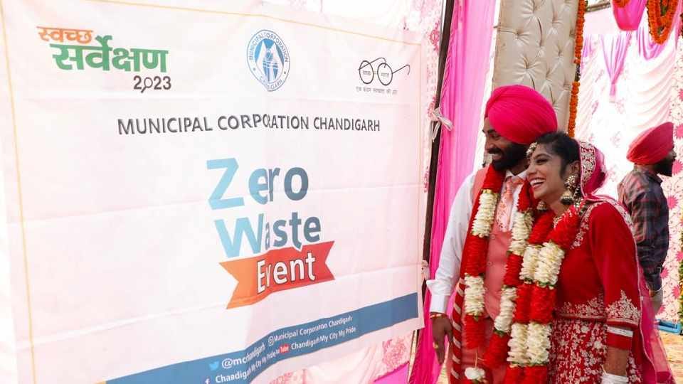 Zero waste marriage for the first time in Chandigarh