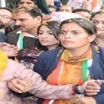 चंबा में प्रतिभा सिंह ने किया रोड शो