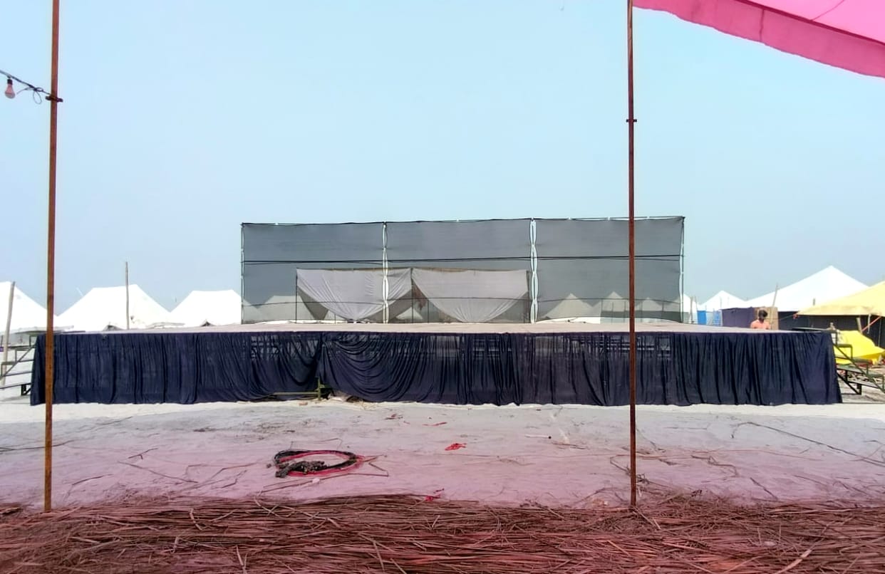 Shops started adorning the Ganga bathing fair, the city of tents settled