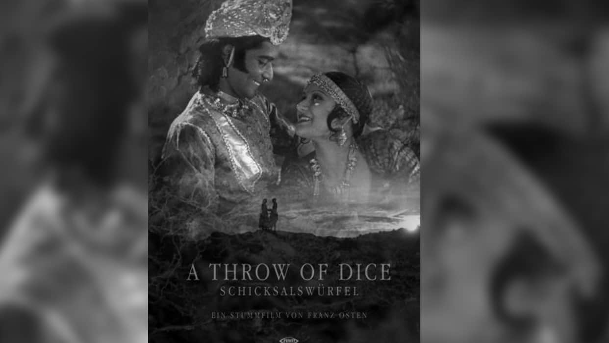 Bollywood First kiss was shot in British Rule in A Throw of Dice Movie by actress Seeta Devi in british rule
