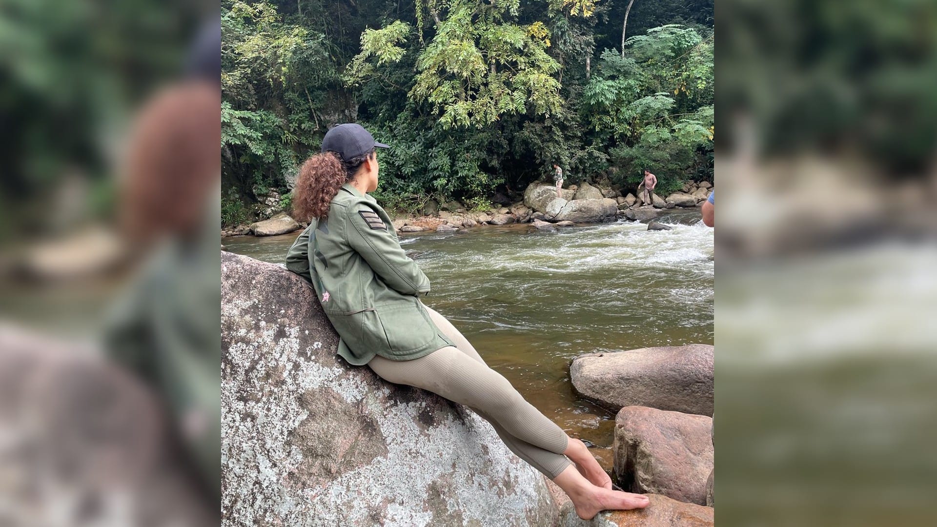 kangana ranaut foot slips while looking for the location for shooting of emergency