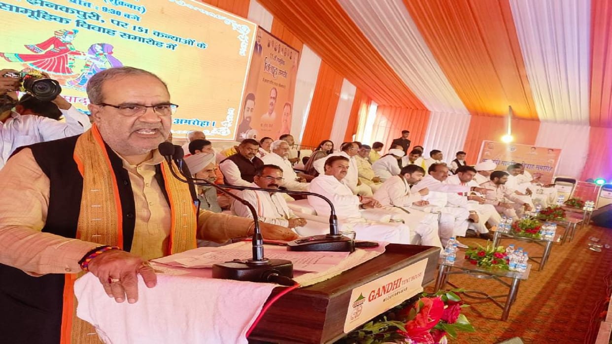 Chaudhary Bhupendra Singh said that he will fight the civic elections by taking Muslims along