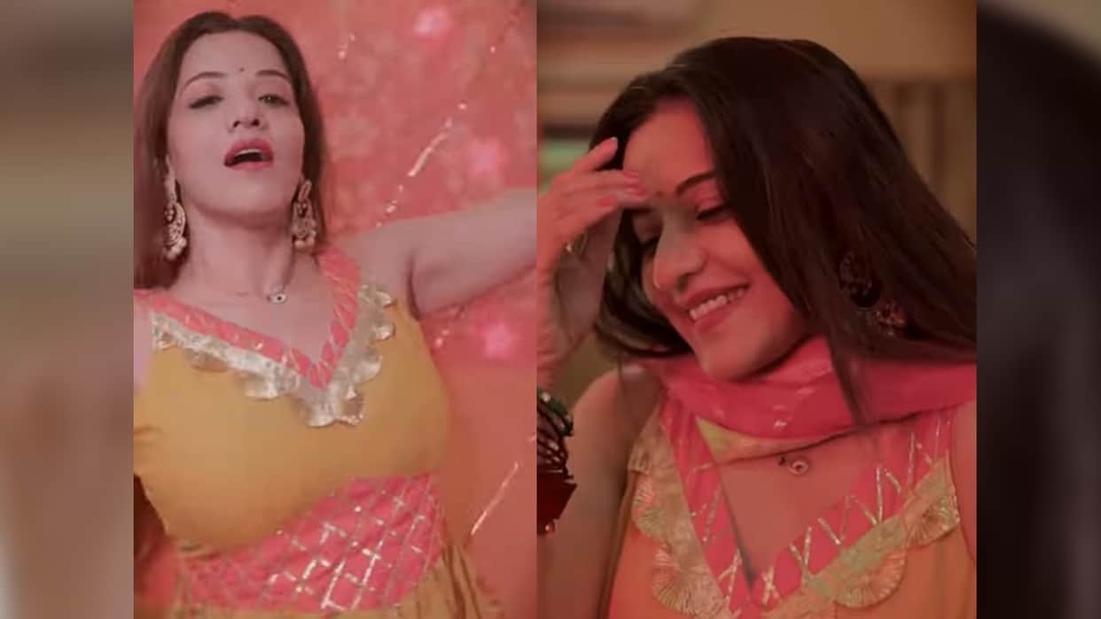 Monalisa dance video on upcoming punjabi film Kulche Chole song  Aaye hai Bihar se bhaiya ji punjab me