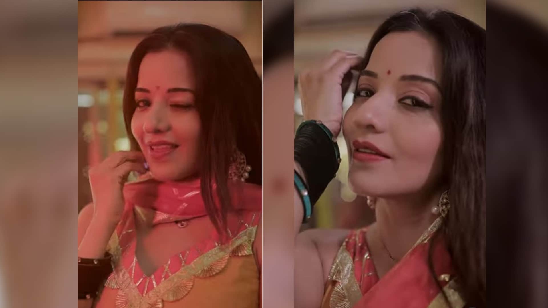 Monalisa dance video on upcoming punjabi film Kulche Chole song  Aaye hai Bihar se bhaiya ji punjab me