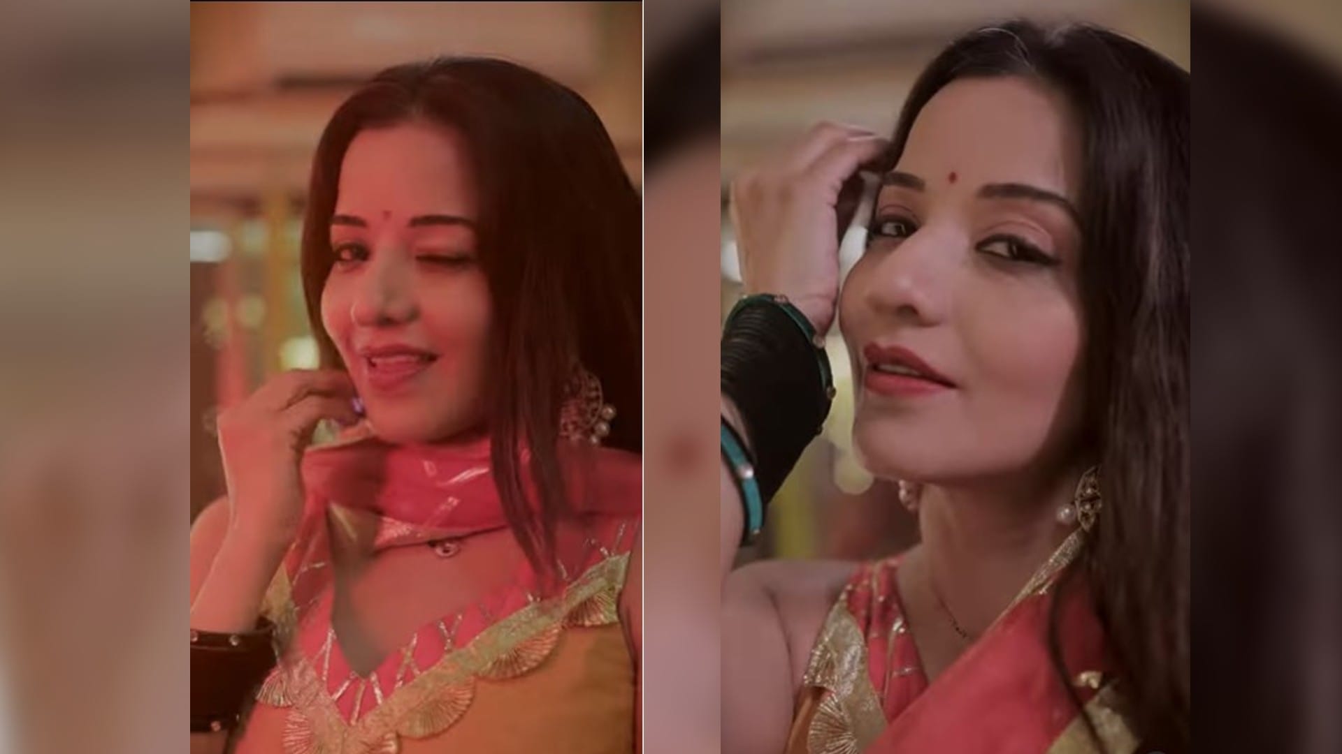 Monalisa dance video on upcoming punjabi film Kulche Chole song  Aaye hai Bihar se bhaiya ji punjab me