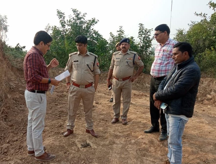 PAC commandant inspected the land marked by the administration