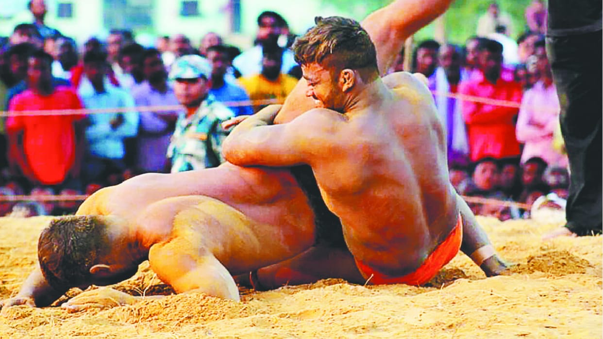 Indian wrestlers dominate in Rupandehi wrestling competition