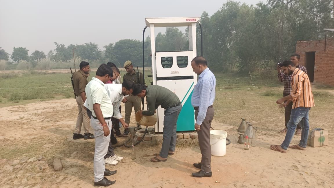 Was selling diesel by installing a pump machine installed in the farm
