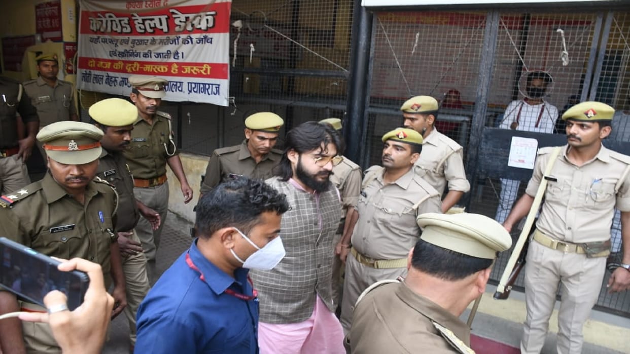 Mafia Mukhtar Ansari's son MLA Abbas produced by ED in MPMLA court
