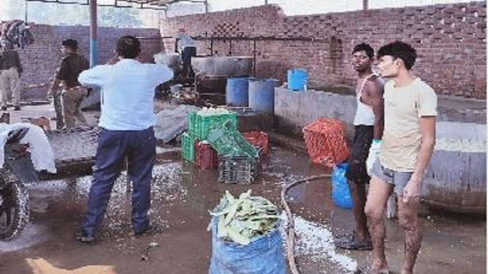 pollution control board raids on three petha units one seal in agra