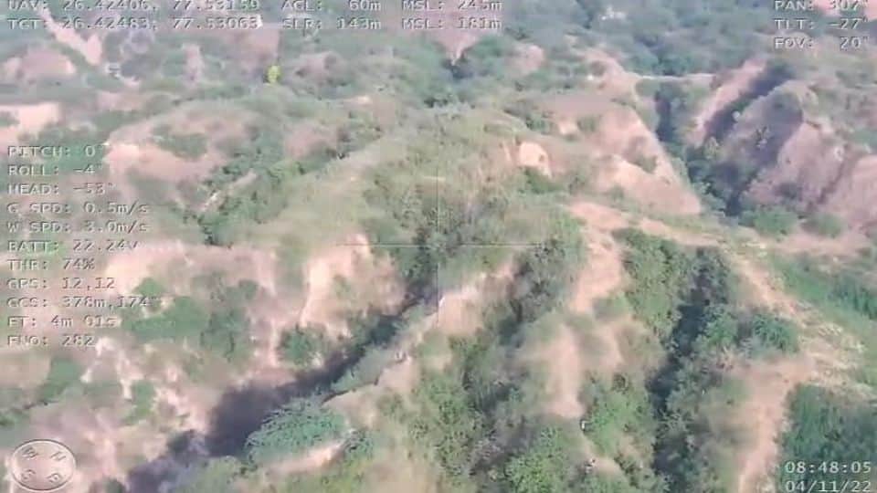 Police encounter with mischievous dacoit Keshav Gurjar in the Beehad of Chambal in Dholpur