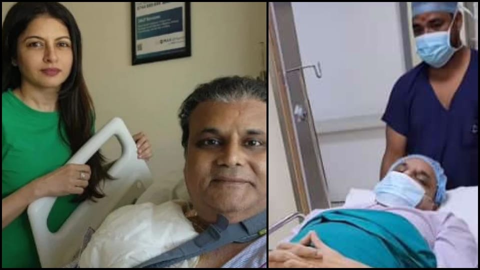 Bhagyashree husband Himalaya undergoes major surgery actress shared video and said will be fine