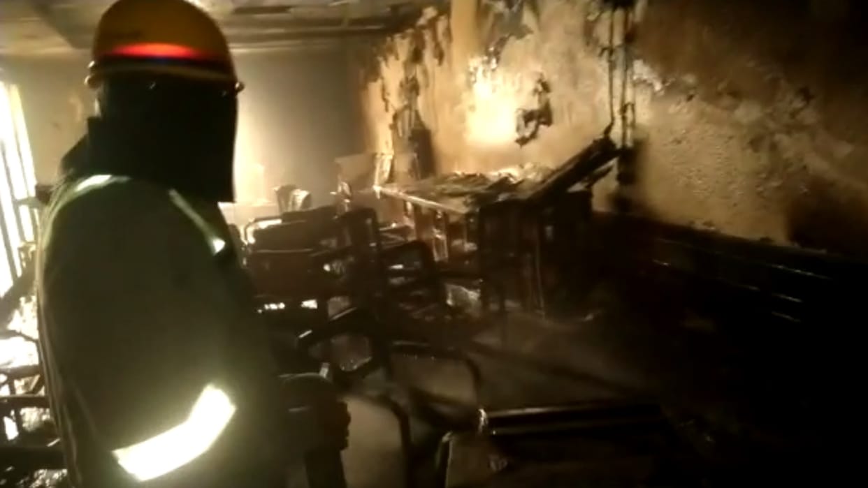 Fire broke in in Executive hotel in Lucknow.