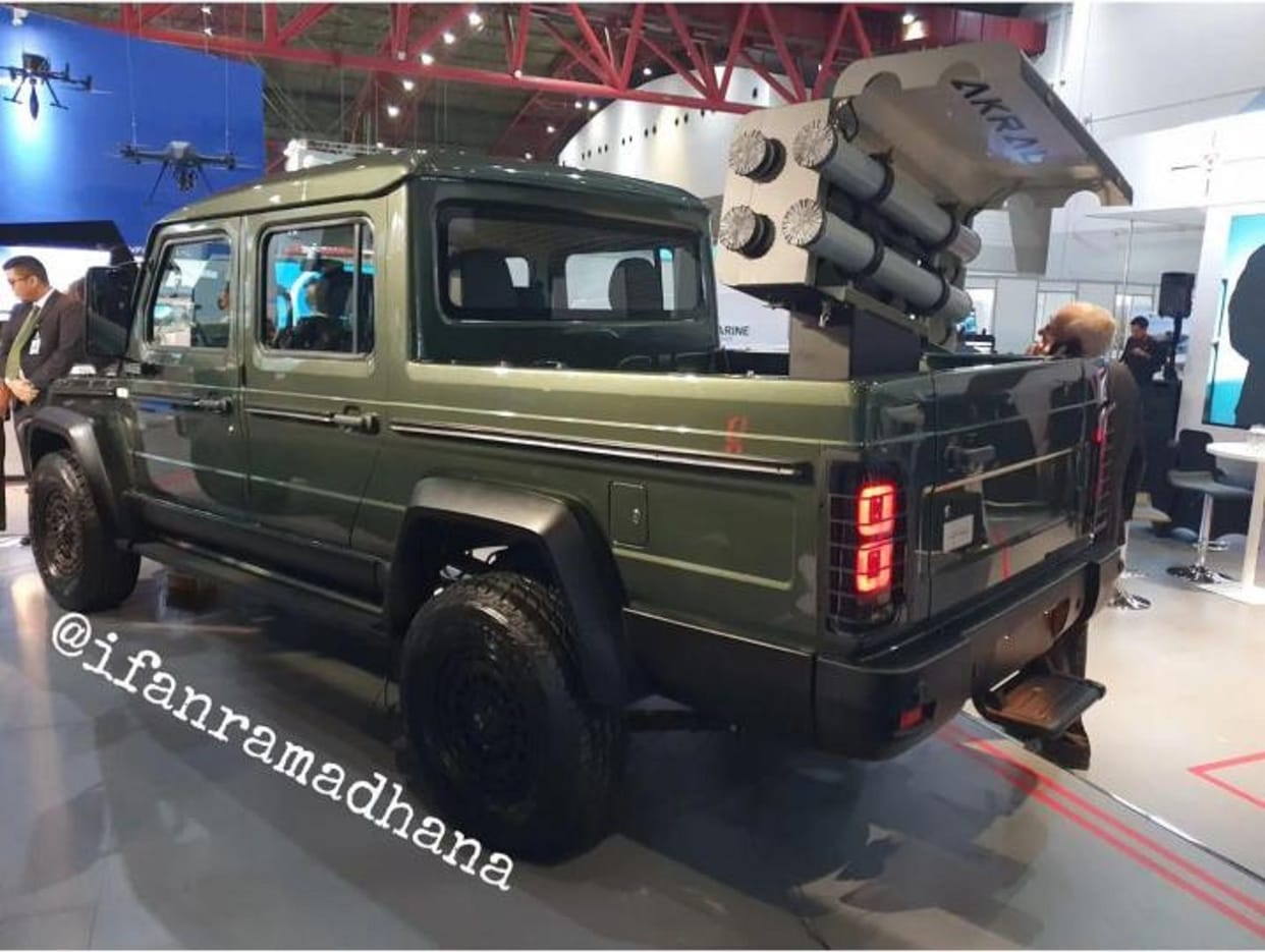 Republik Motor showcase Force Gurkha pickup truck in Indonesia at Indo Defence Expo and Forum
