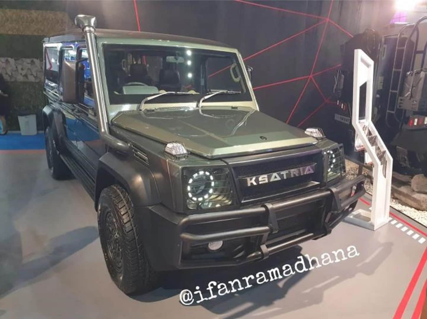 Republik Motor showcase Force Gurkha pickup truck in Indonesia at Indo Defence Expo and Forum