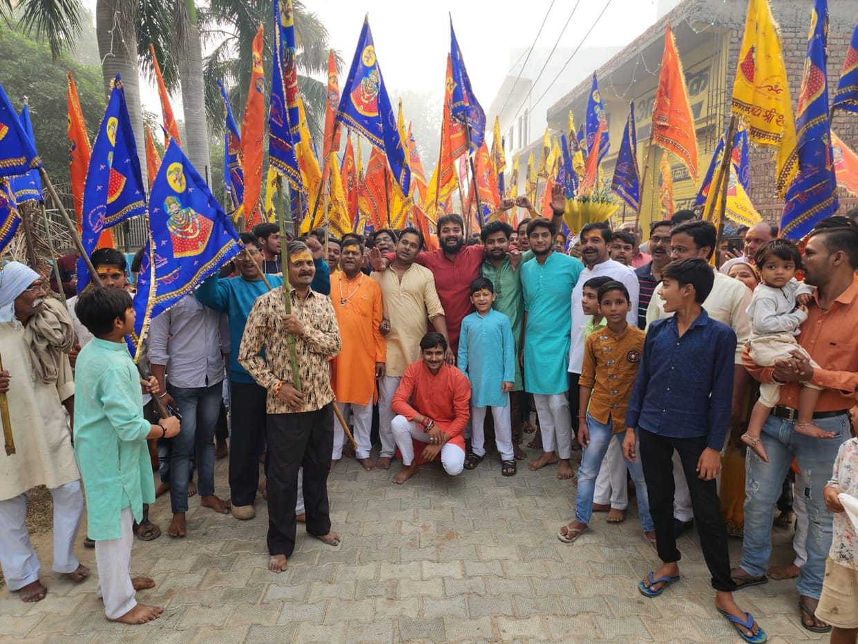 Hathras: Sadabad drenched in devotion due to the trail journey of Khatu Shyam