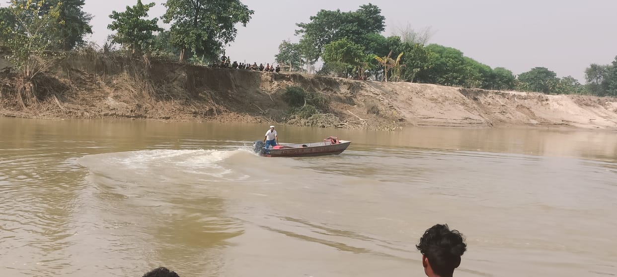 person missed in river