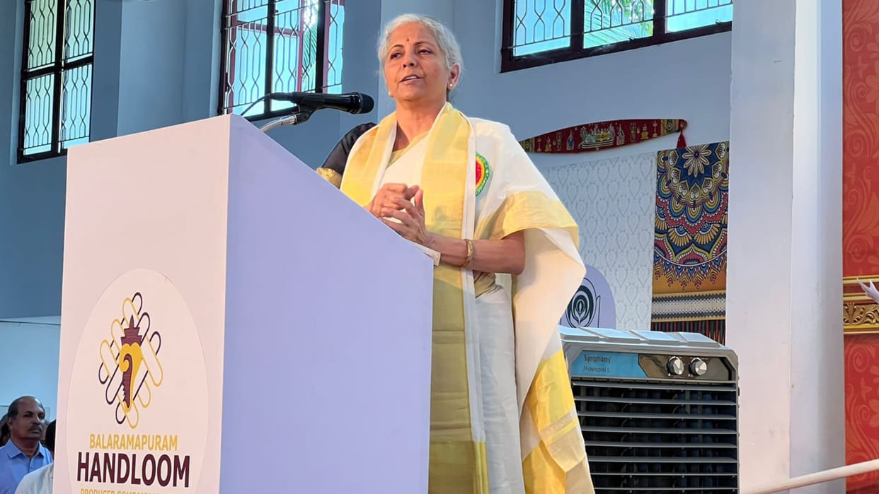 Nirmala Sitharaman on handloom industry Financial strength of states is necessary for self reliant India