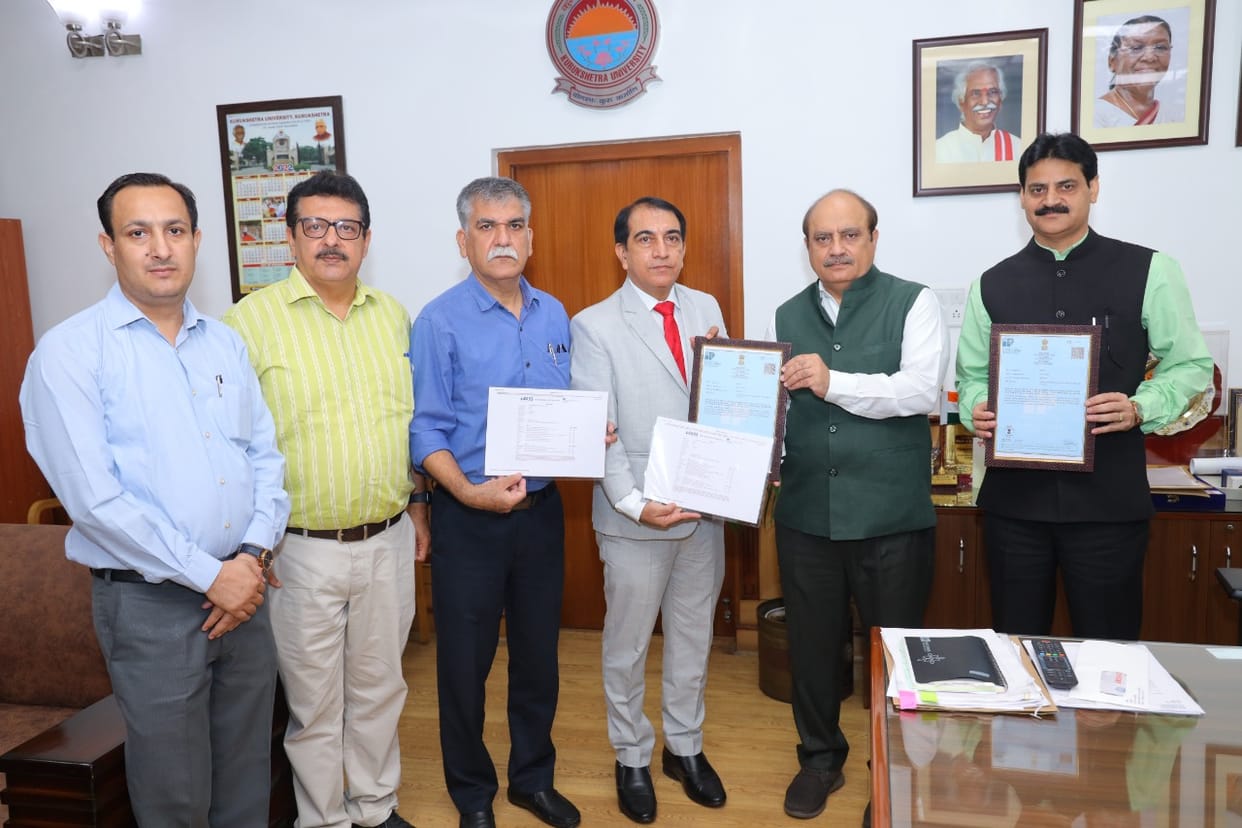 Patent Award to the team of Dr. Avnesh Verma, Kurukshetra
