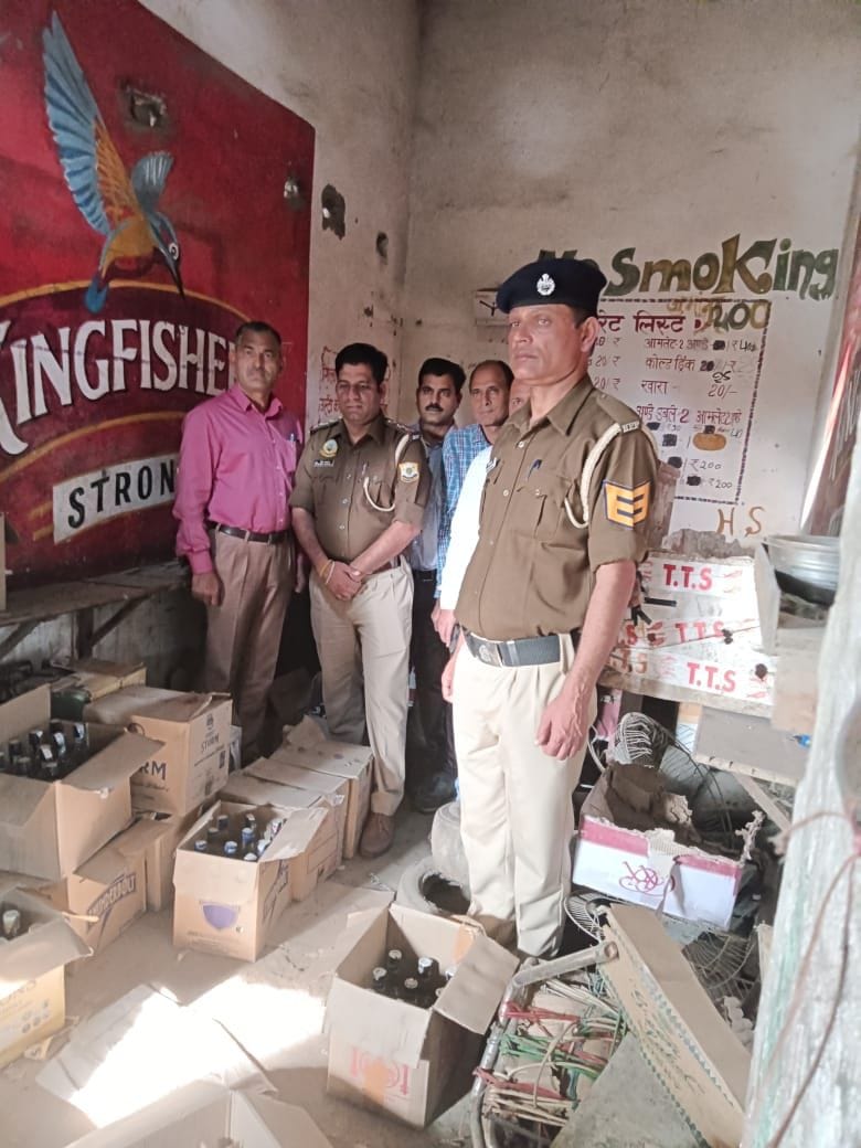 Liquor contract raided, 55 boxes more than stock recovered