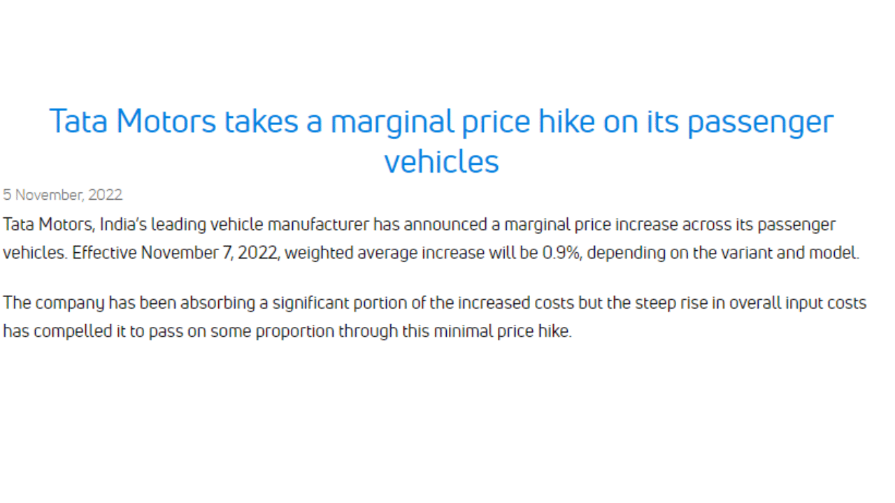 Prices of cars are increasing after the festive season, know which companies increased the price in November