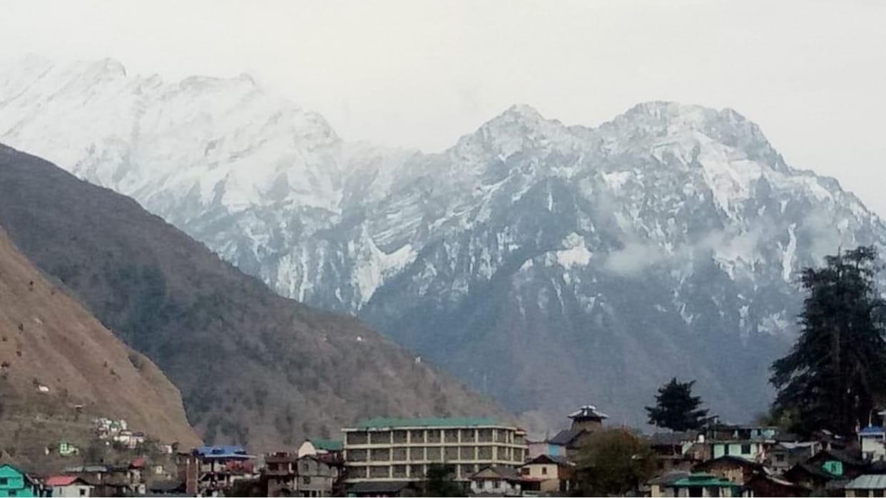 himachal weather update fresh snowfall in pangi lahaul himachal pradesh