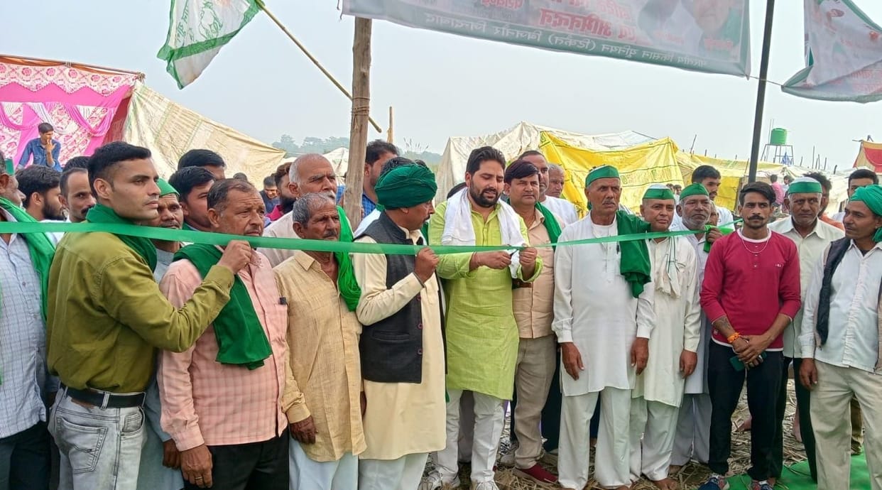 Tikait inaugurated Bhakiyu camp in Ganga fair