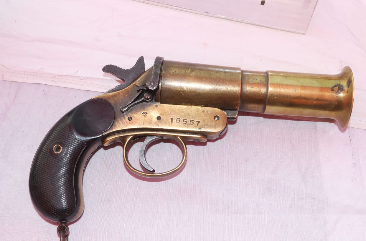 British era VLP gun exhibition on Ganga's edge