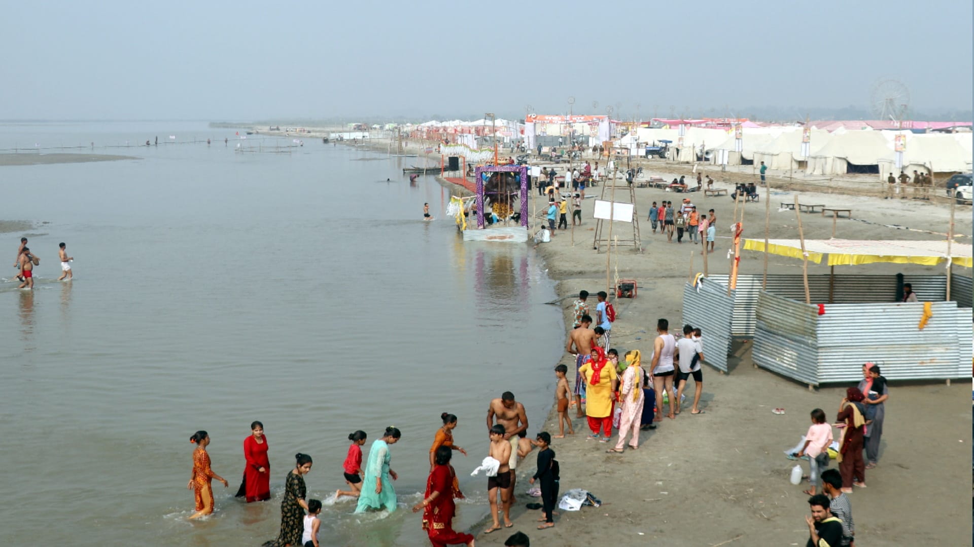 Ganga Snan 2022: Ganga fair in Pictures, City of tents started to be established in Bijnor