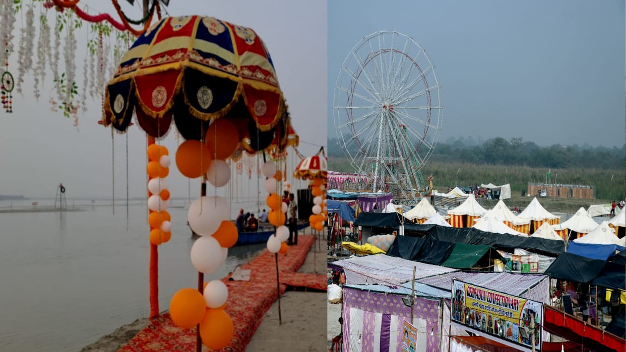Ganga Snan 2022: Ganga fair in Pictures, City of tents started to be established in Bijnor