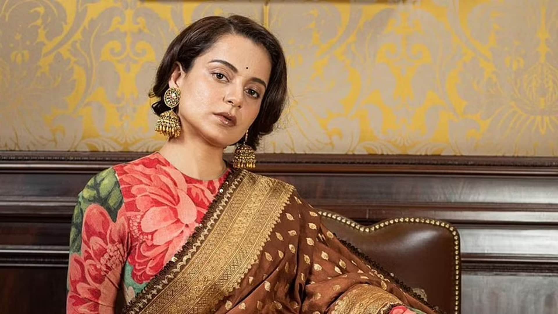 Kangana Ranaut Lashes out on social media those who called traditional indian headpiece jewellery a crown
