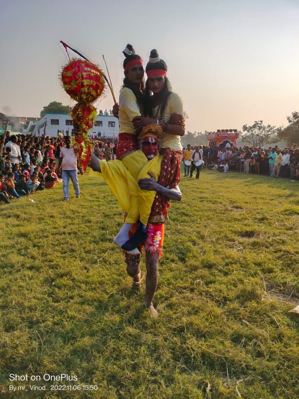 idol of ravan burnt in ramleela