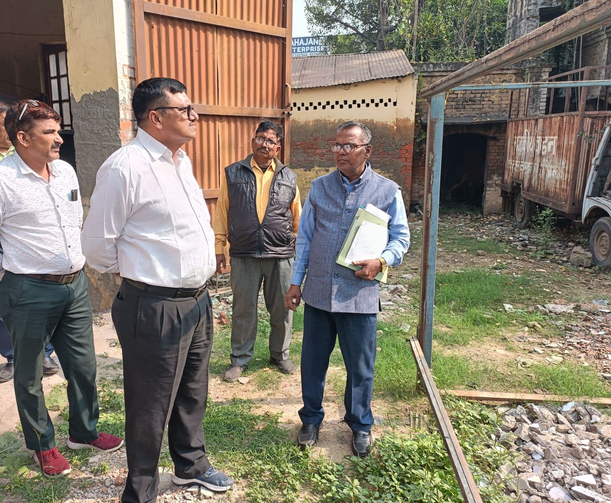 The team reached from the government to find out the development plans of Khadi Village Industries