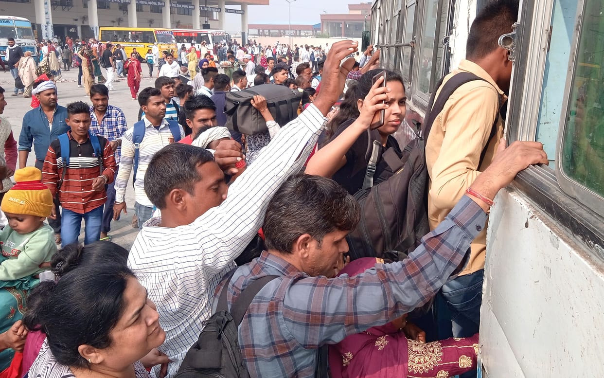 470 buses brought 24 thousand candidates to the destination