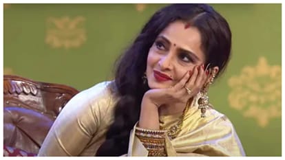 Rekha Viral pics with amitabh bachchan bahu aishwarya also hugs aaradhya in unseen pictures from nmacc event