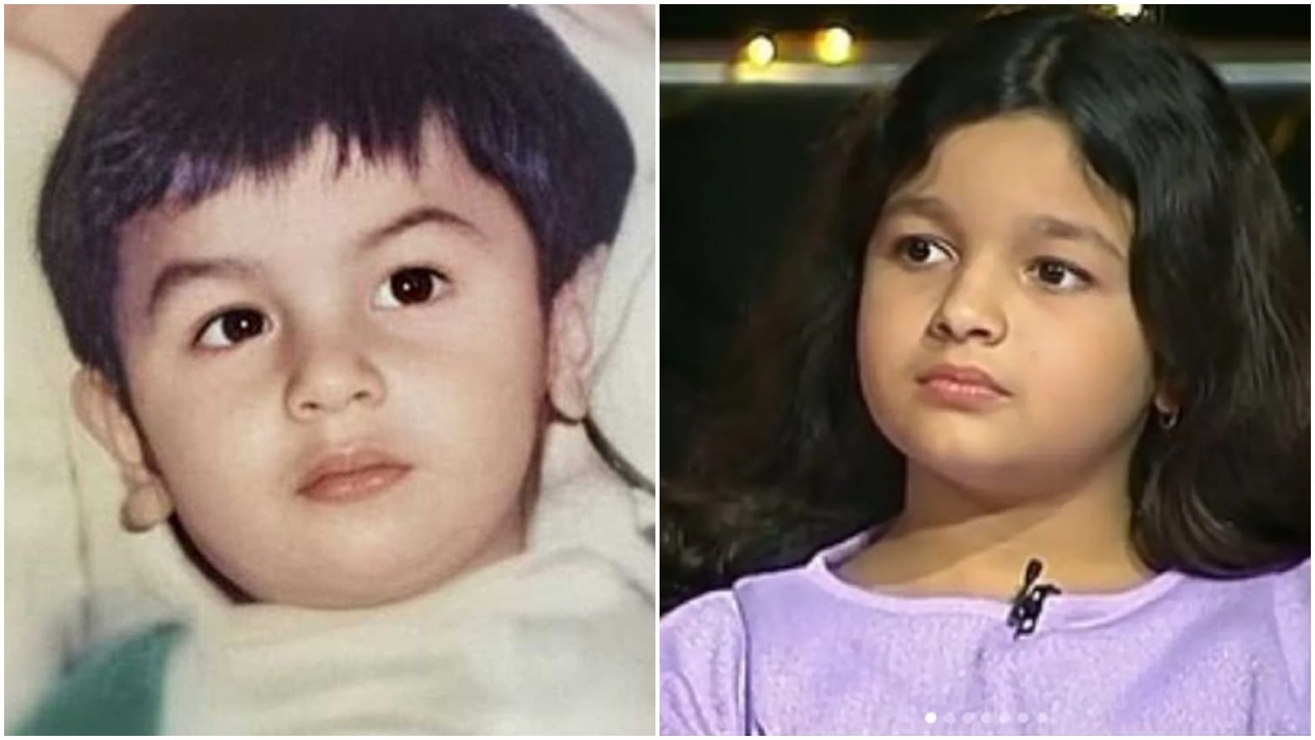 What will Alia and Ranbir's daughter look like Here a look at the couple childhood pictures