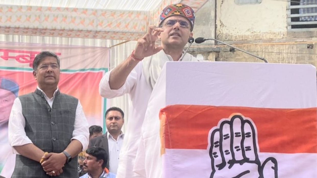 himachal  election 2022 sachin pilot election rally in palampur
