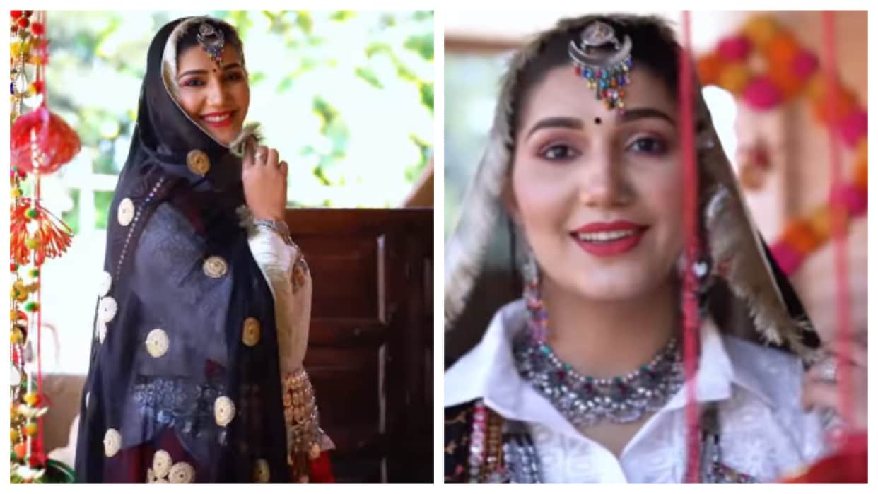 Sapna Choudhary shares reel on her new released song Gaam Me Rola goes viral on social media