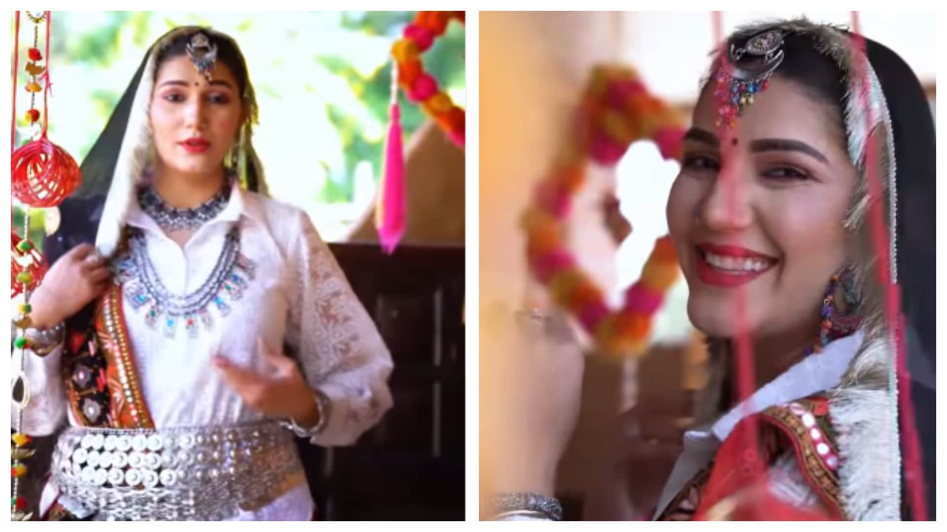 Sapna Choudhary shares reel on her new released song Gaam Me Rola goes viral on social media