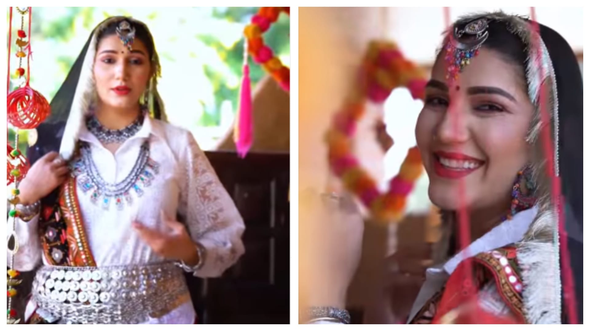 Sapna Choudhary shares reel on her new released song Gaam Me Rola goes viral on social media