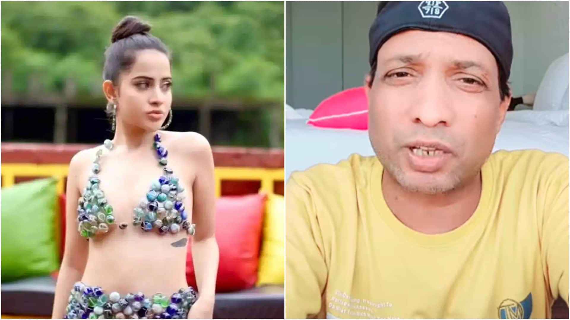 urfi javed comedian sunil pal angry on bigg boss ott fame actress see video
