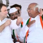Rahul Gandhi and Mallikarjun Kharge