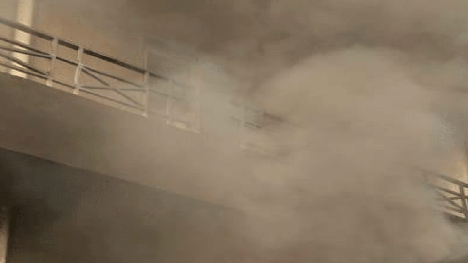 Noida Fire broke out in Mushkin International company burnt to ashes