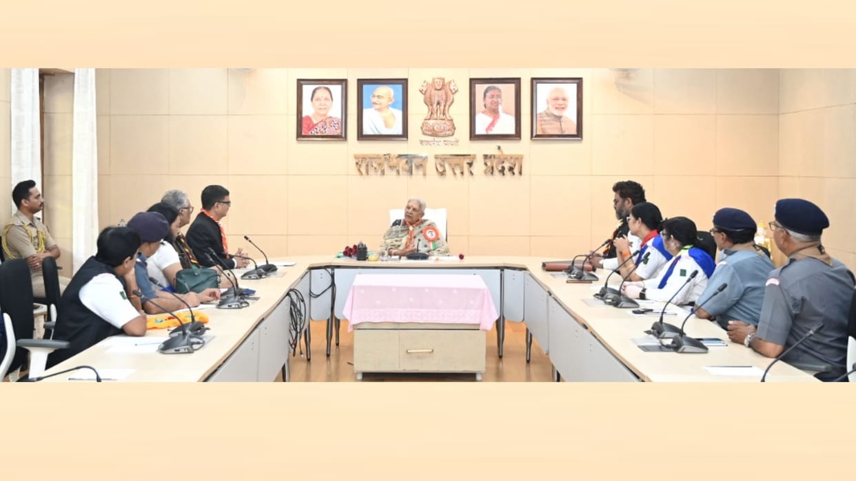 Foundation day of scout and guide in rajbhawan