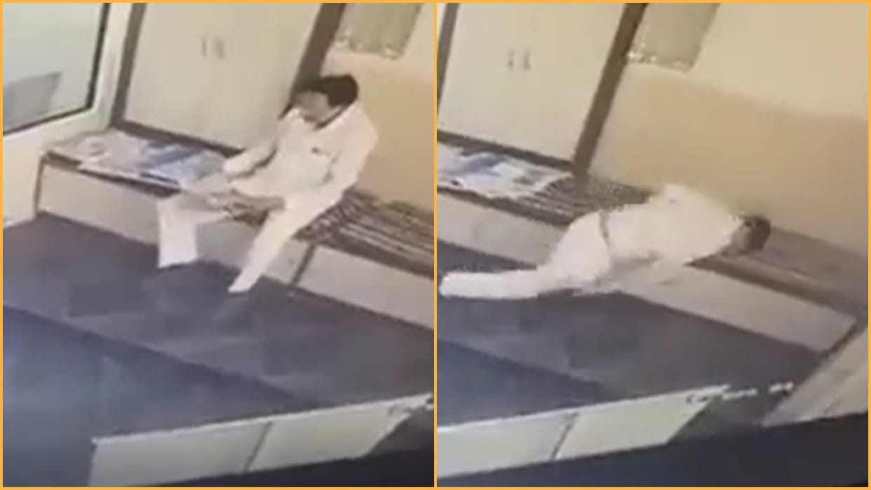 businessman died in doctor clinic in while reading newspaper in Balotra of Barmer