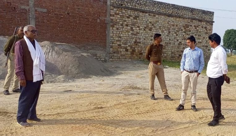 Raid on dump sand and mineral material site