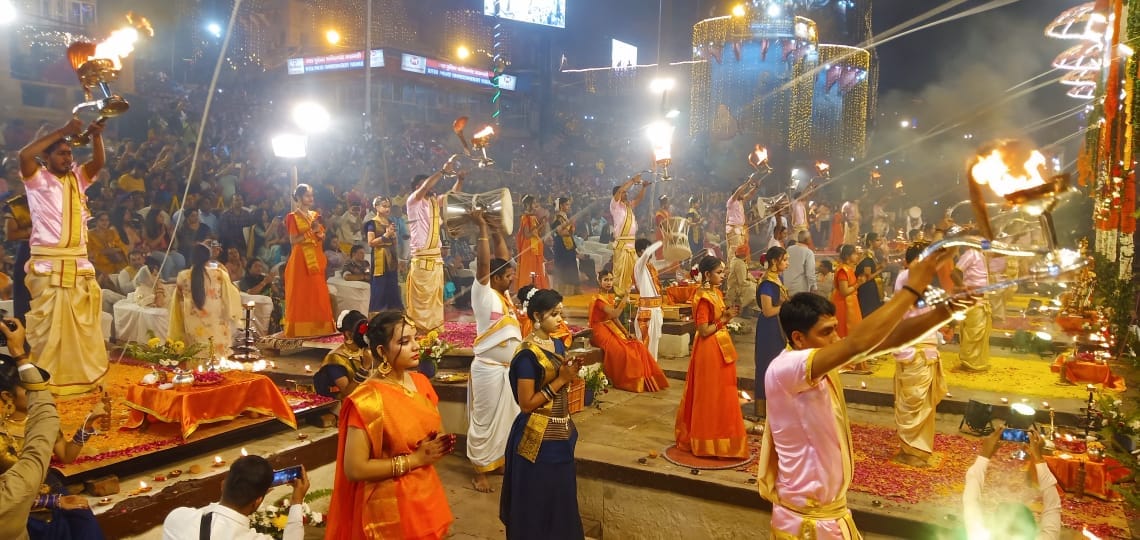 Dev deepawali 2022 Varanasi PHOTOS Devlok descended on the Ganges Ghats of Kashi see photos