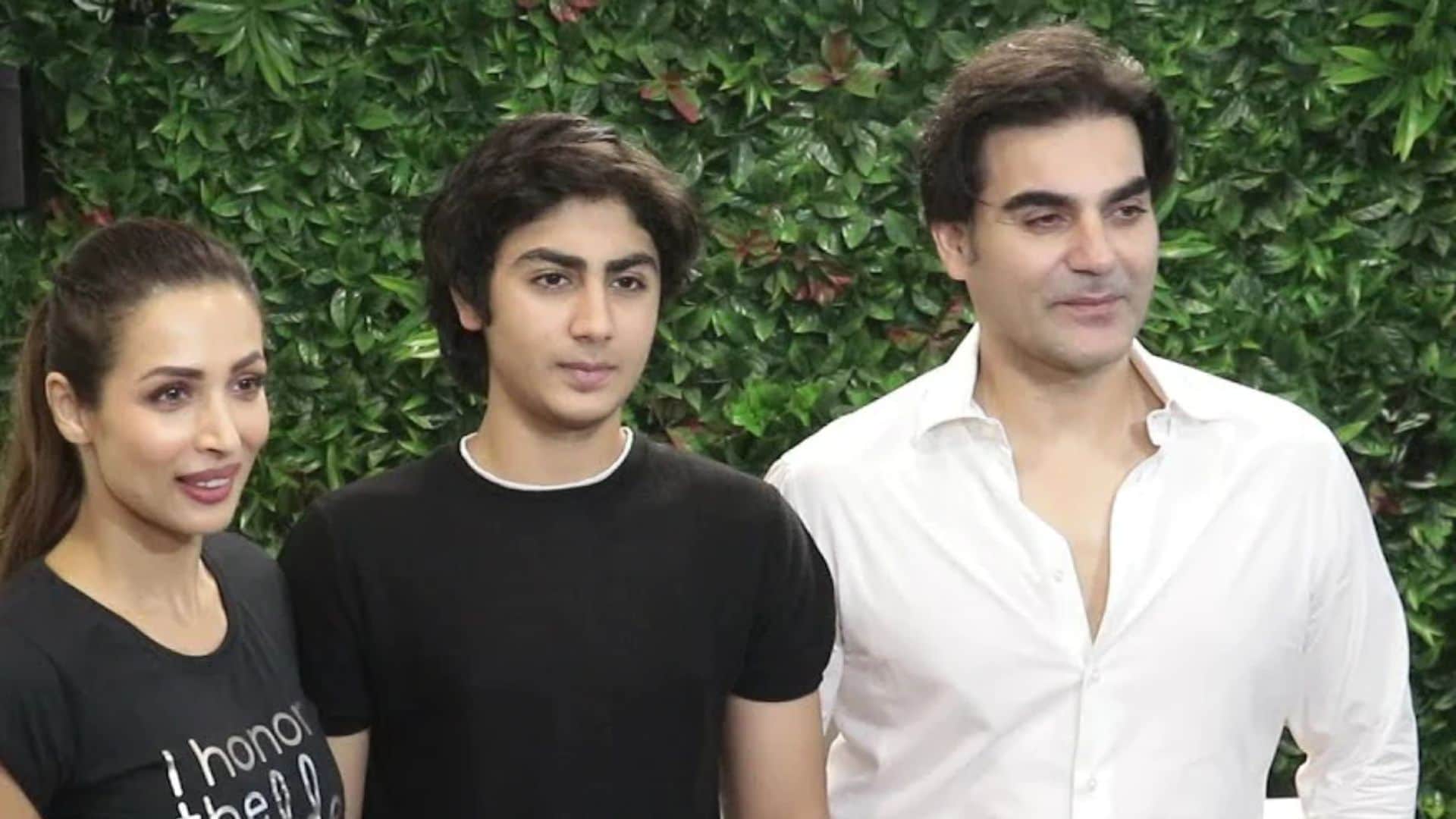 Moving In With Malaika arora son makes fun of her glamorous crop top compare with table napkins